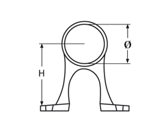 Handlaufdurchlass, 90° 