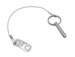Steckbolzen mit Sicherungsseil 
