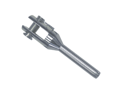 Gabelterminal, Gabelkopf aus gedrehtem Material 